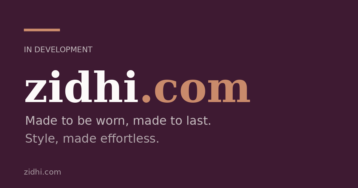 Link preview image for zidhi.com